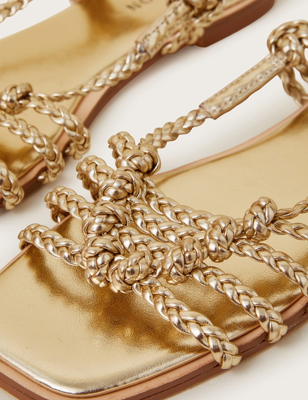 Metallic Ankle Strap Sandals 3 of 3
