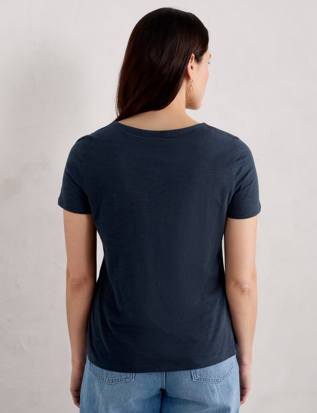 Pure Cotton Scoop Neck T-Shirt 3 of 5