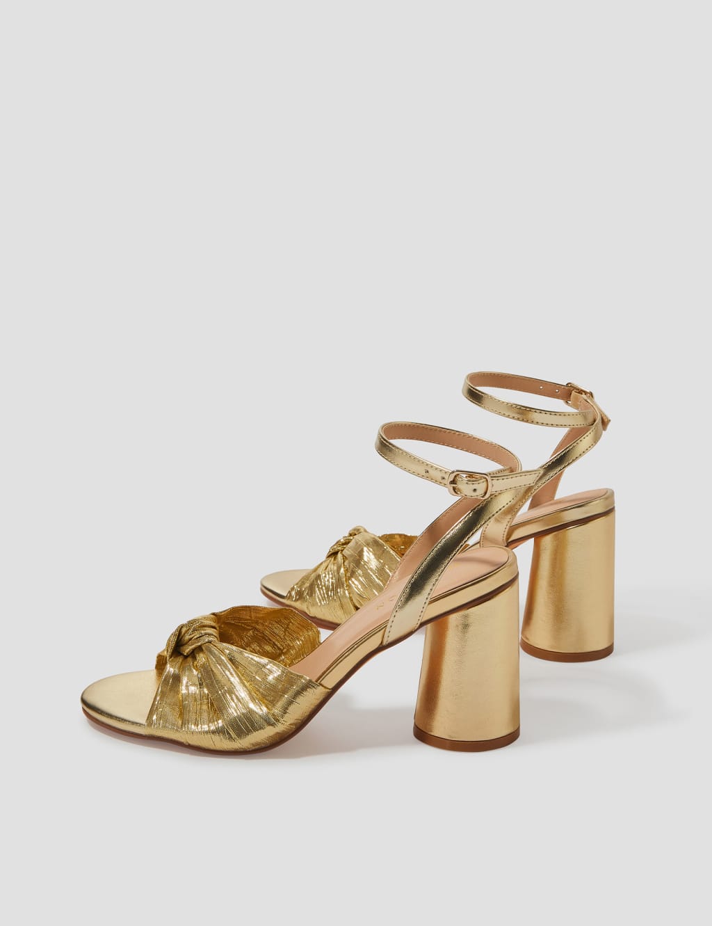 Buckle Ankle Strap Block Heel Sandals 4 of 4