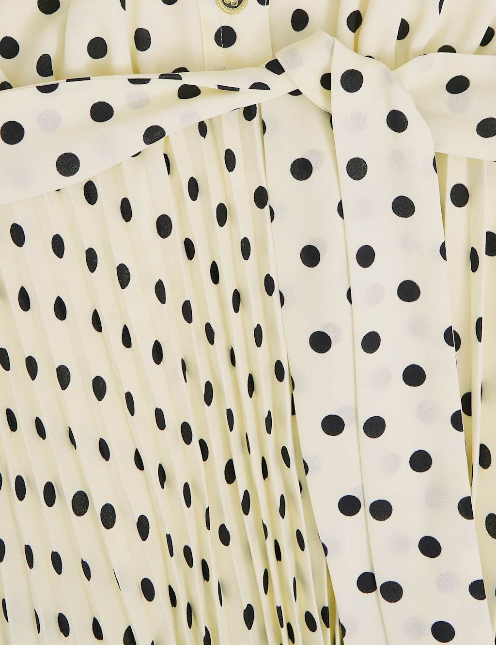 Polka Dot Collared Midi Shirt Dress 9 of 9