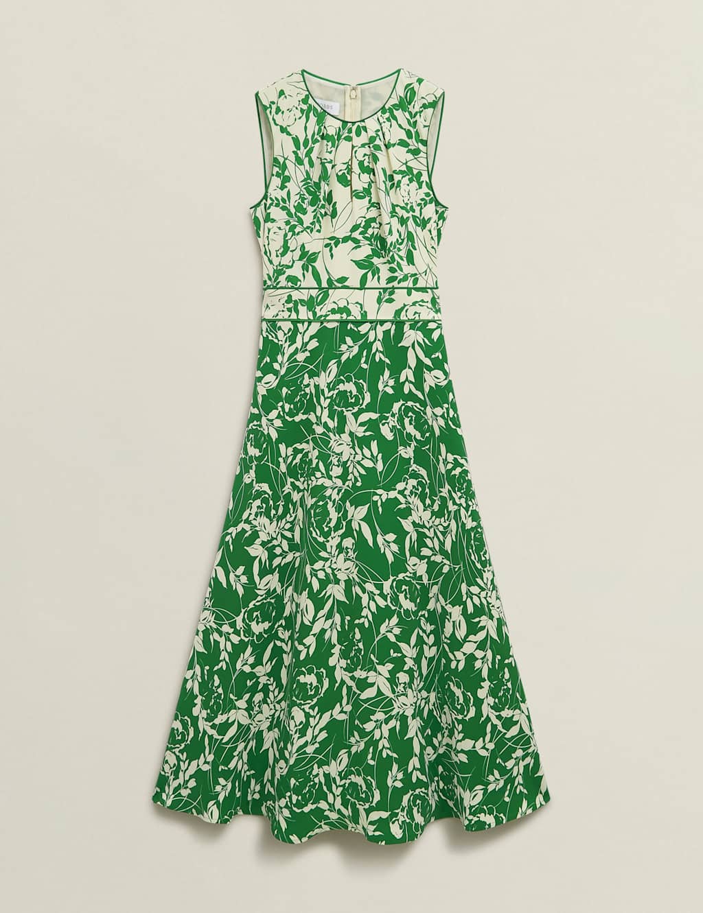 Floral Round Neck Midaxi Skater Dress 2 of 9