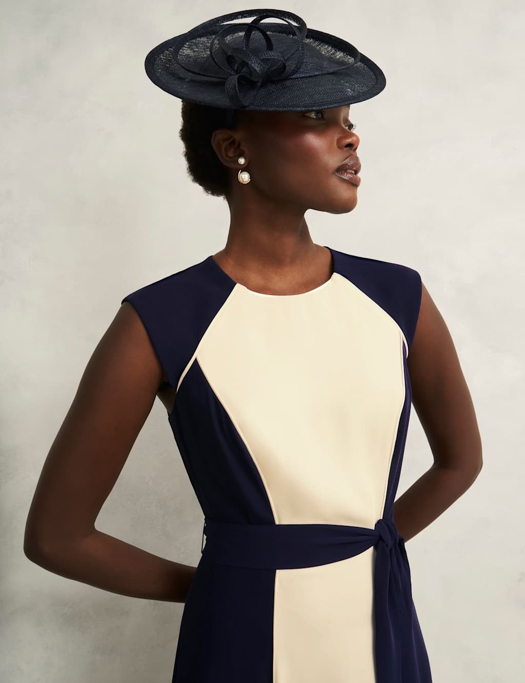 Colour Block Midi Skater Dress 9 of 9