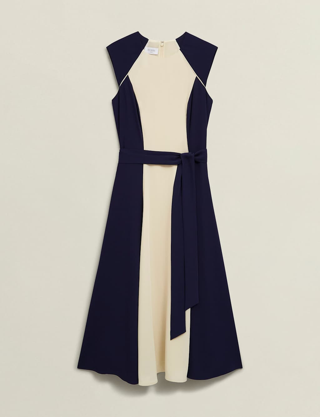 Colour Block Midi Skater Dress 2 of 9