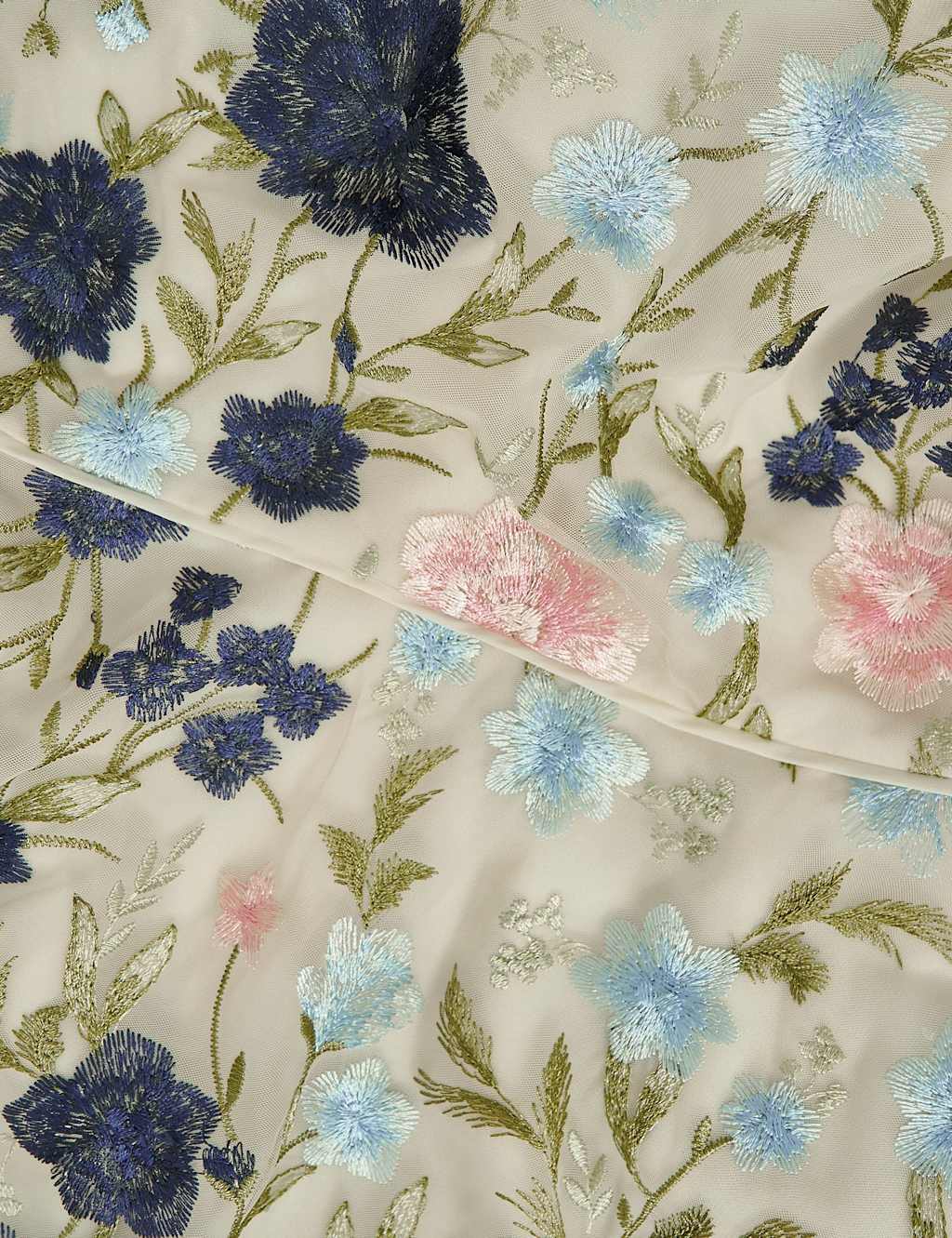 Floral Embroidered Knee Length Skater Dress 5 of 5
