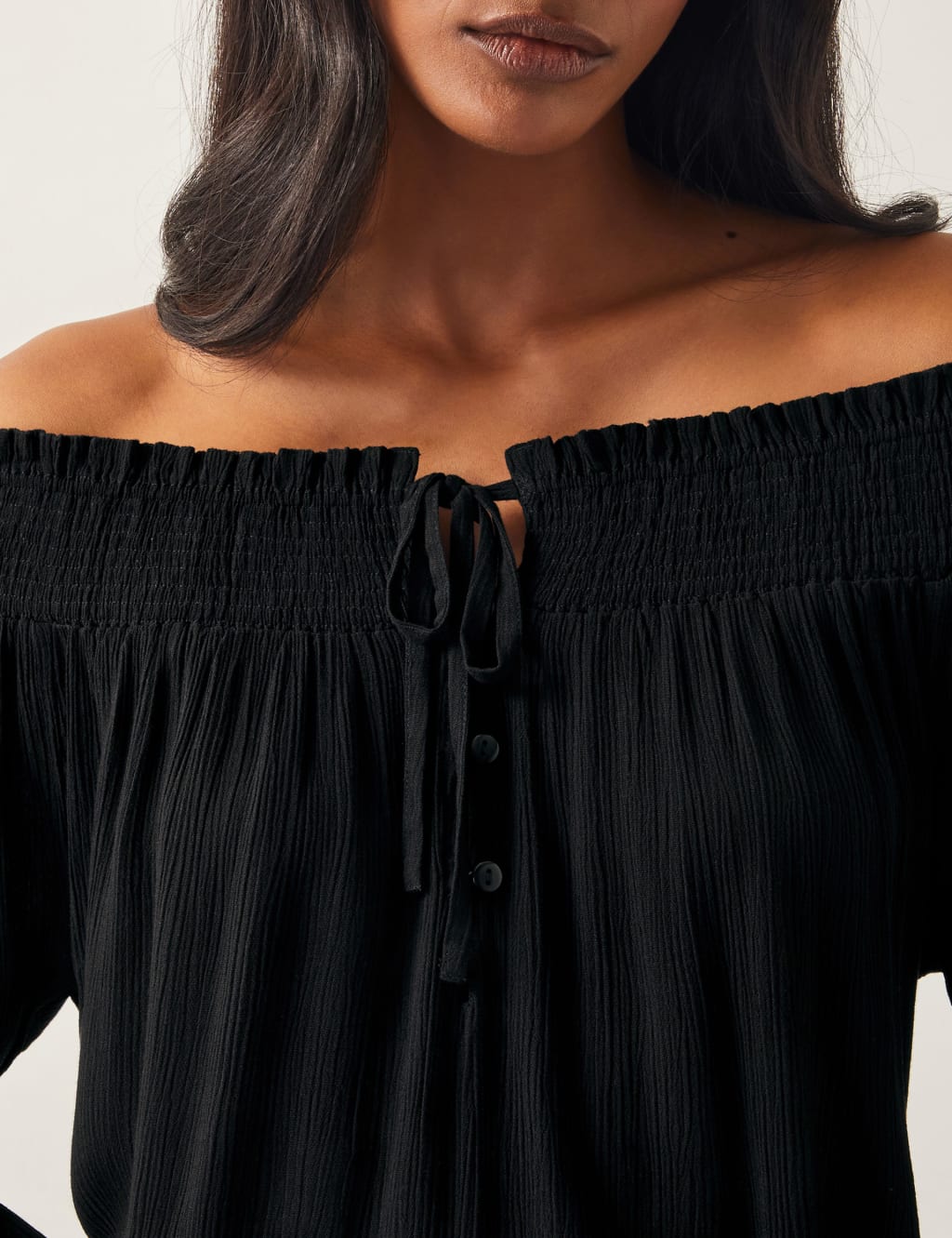 Smocked Off The Shoulder Top 2 of 4