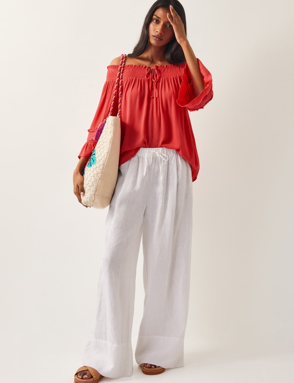 Shirred Bardot Top 2 of 4