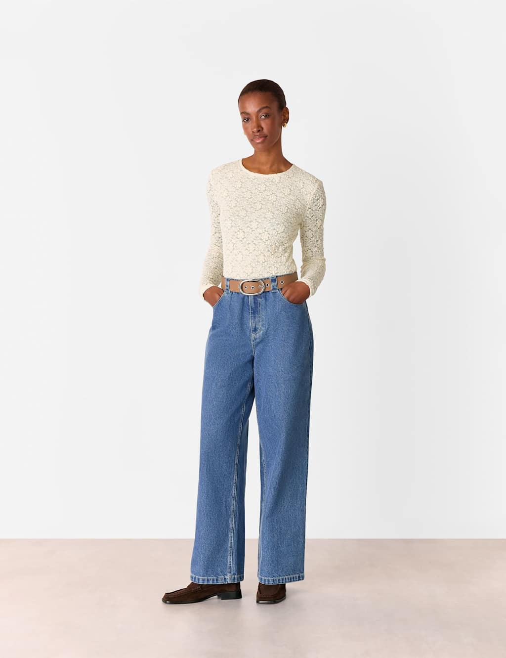 Jersey Lace Top 1 of 4