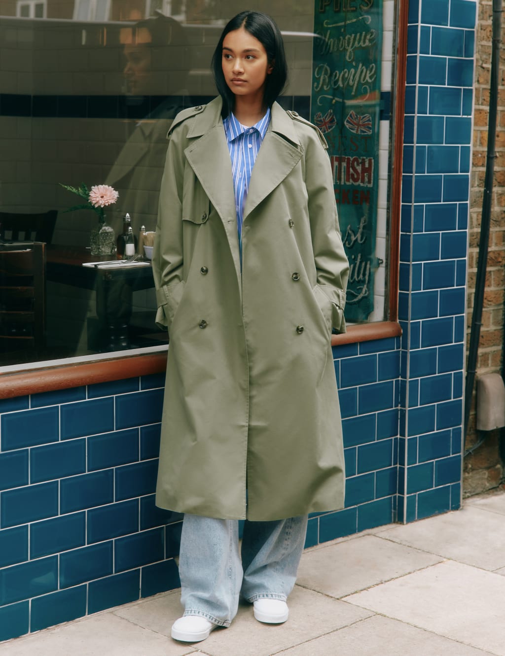 Cotton Rich Belted Longline Trench Coat 4 of 6
