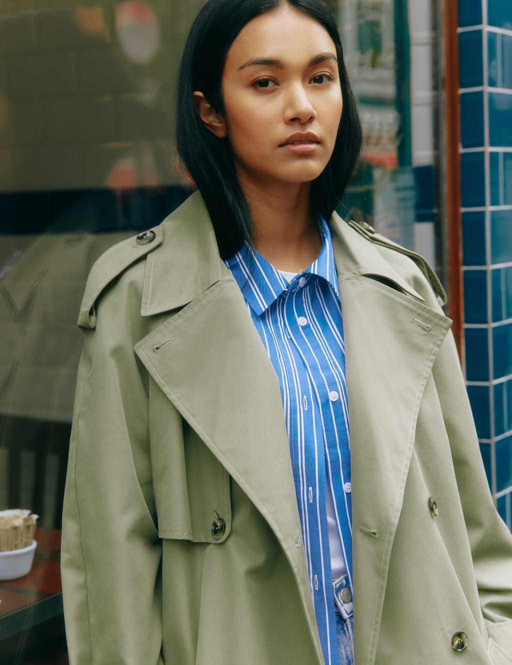 Cotton Rich Belted Longline Trench Coat 5 of 6
