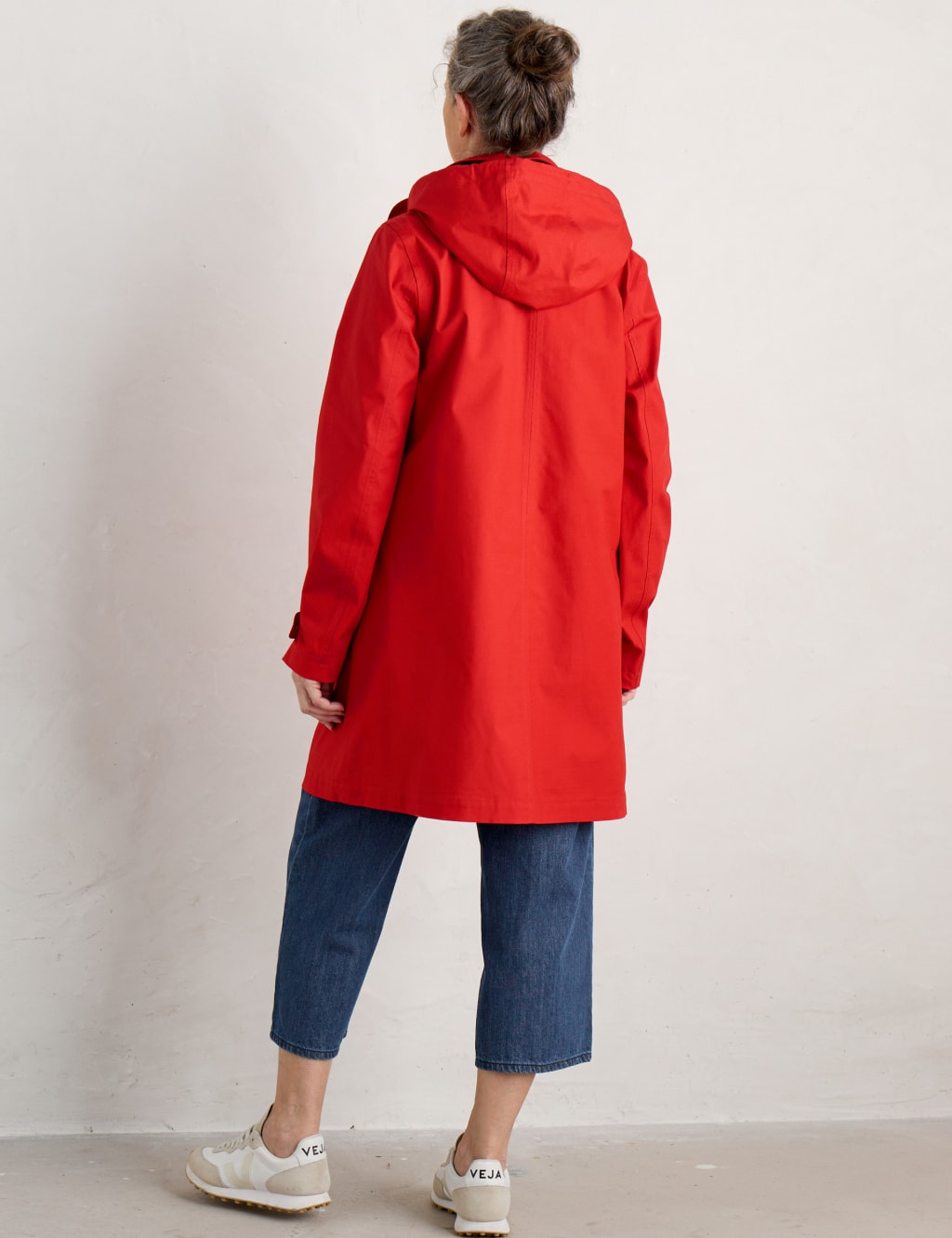Waterproof Pure Cotton Hooded Longline Mac 4 of 9