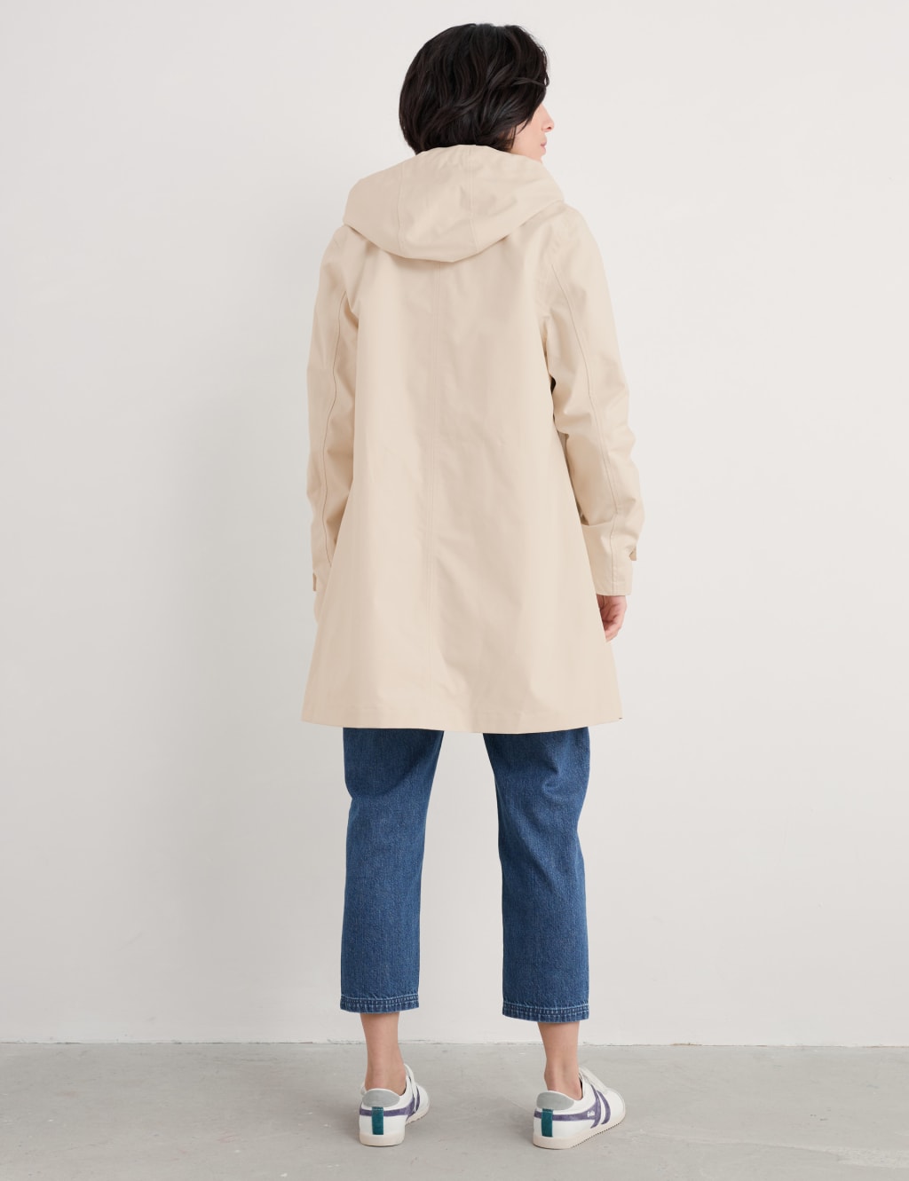 Waterproof Pure Cotton Hooded Longline Mac 4 of 4