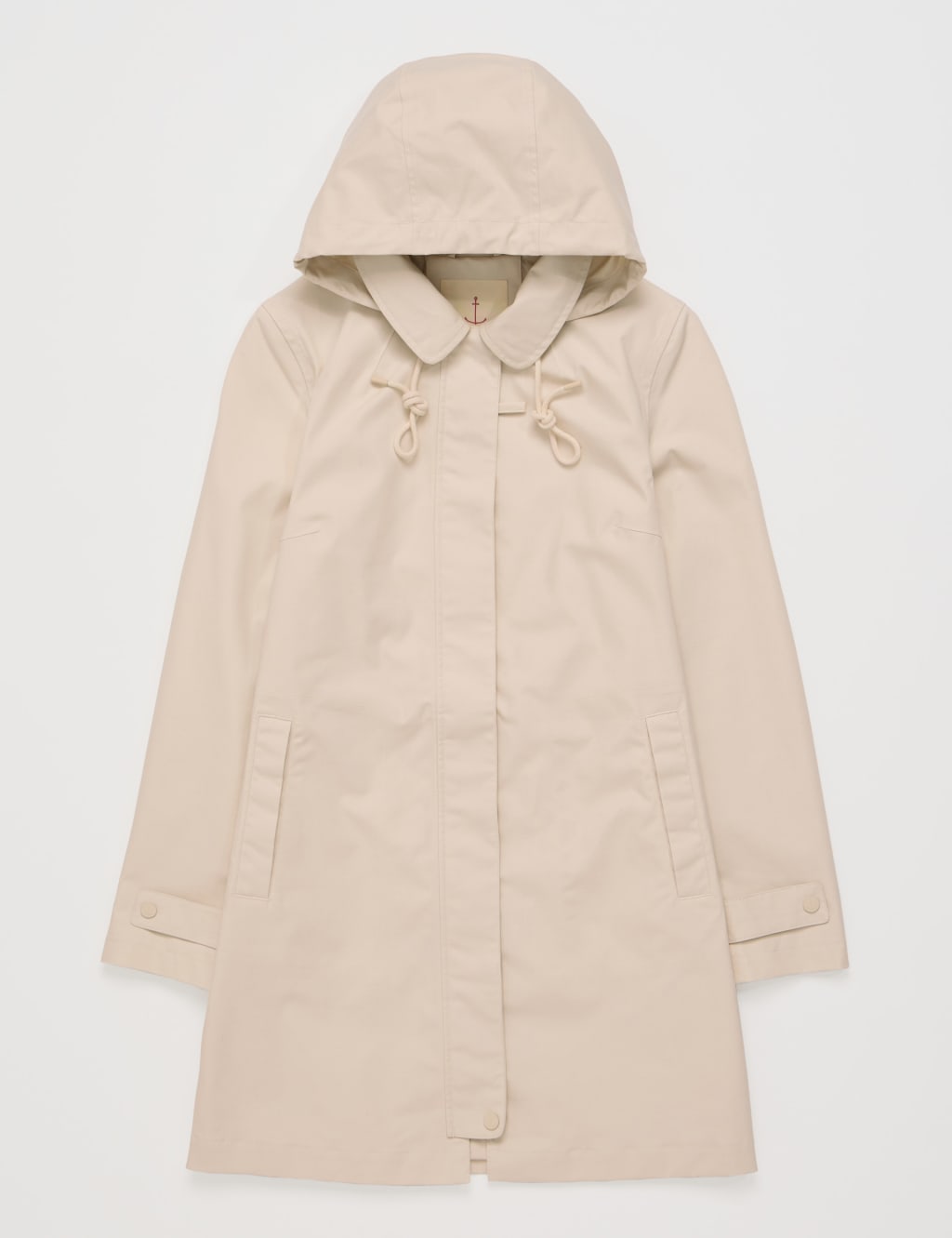 Waterproof Pure Cotton Hooded Longline Mac 2 of 4