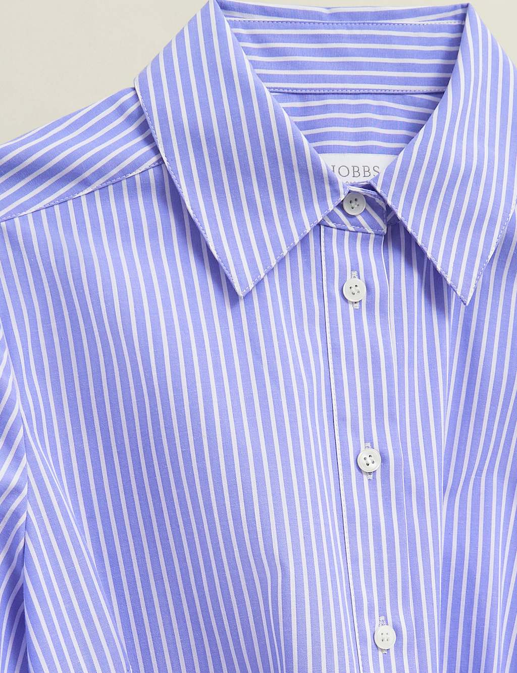 Cotton Rich Striped Tie Waist Shirt Dress 8 of 9