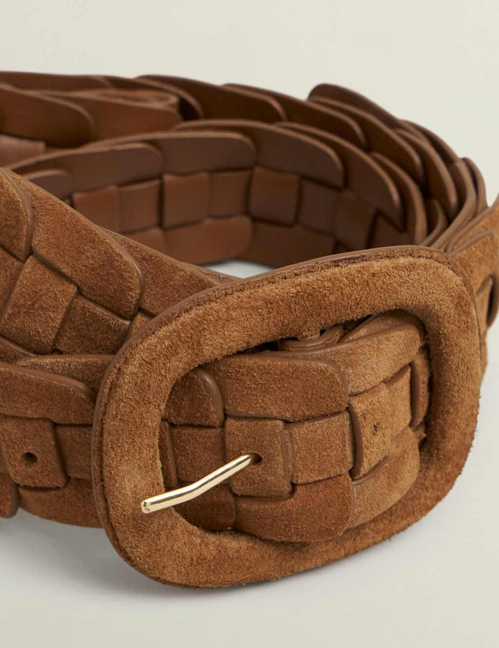 Suede Woven Waist Belt 4 of 4