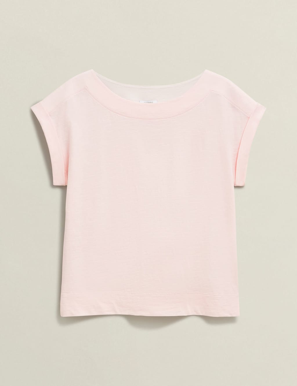 Pure Cotton Slash Neck T-Shirt 2 of 6