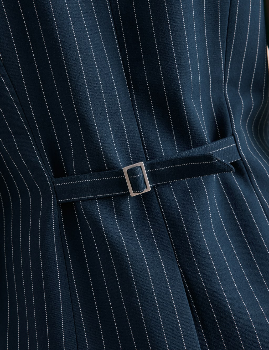Pinstripe Collarless Waistcoat 8 of 8