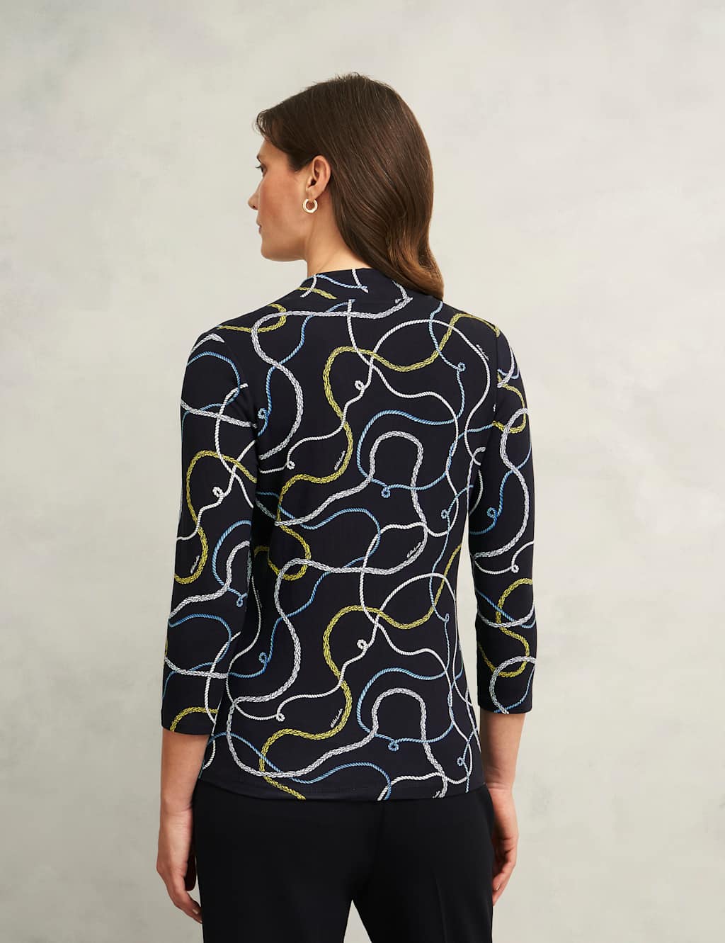 Printed V-Neck Top 5 of 8