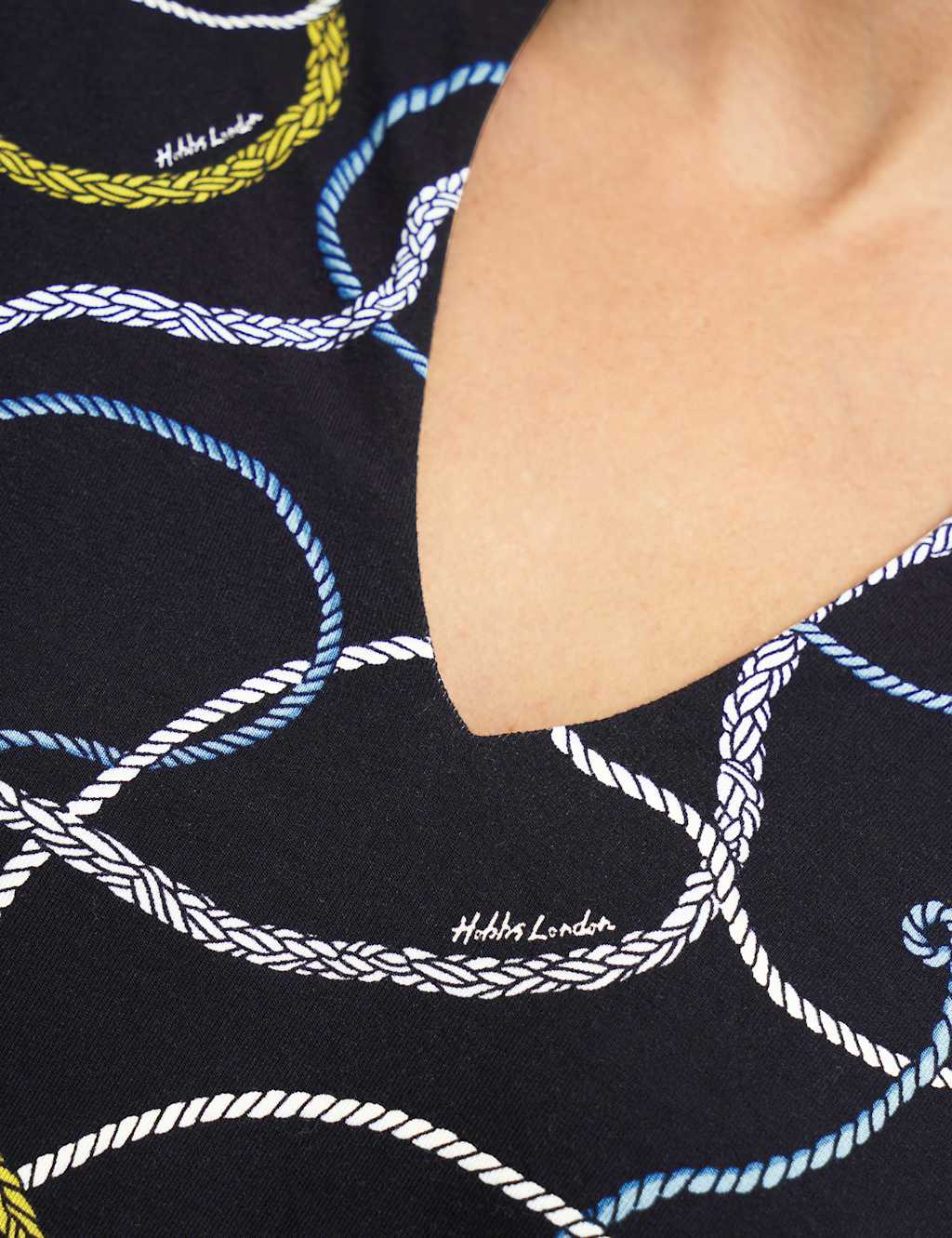 Printed V-Neck Top 6 of 8