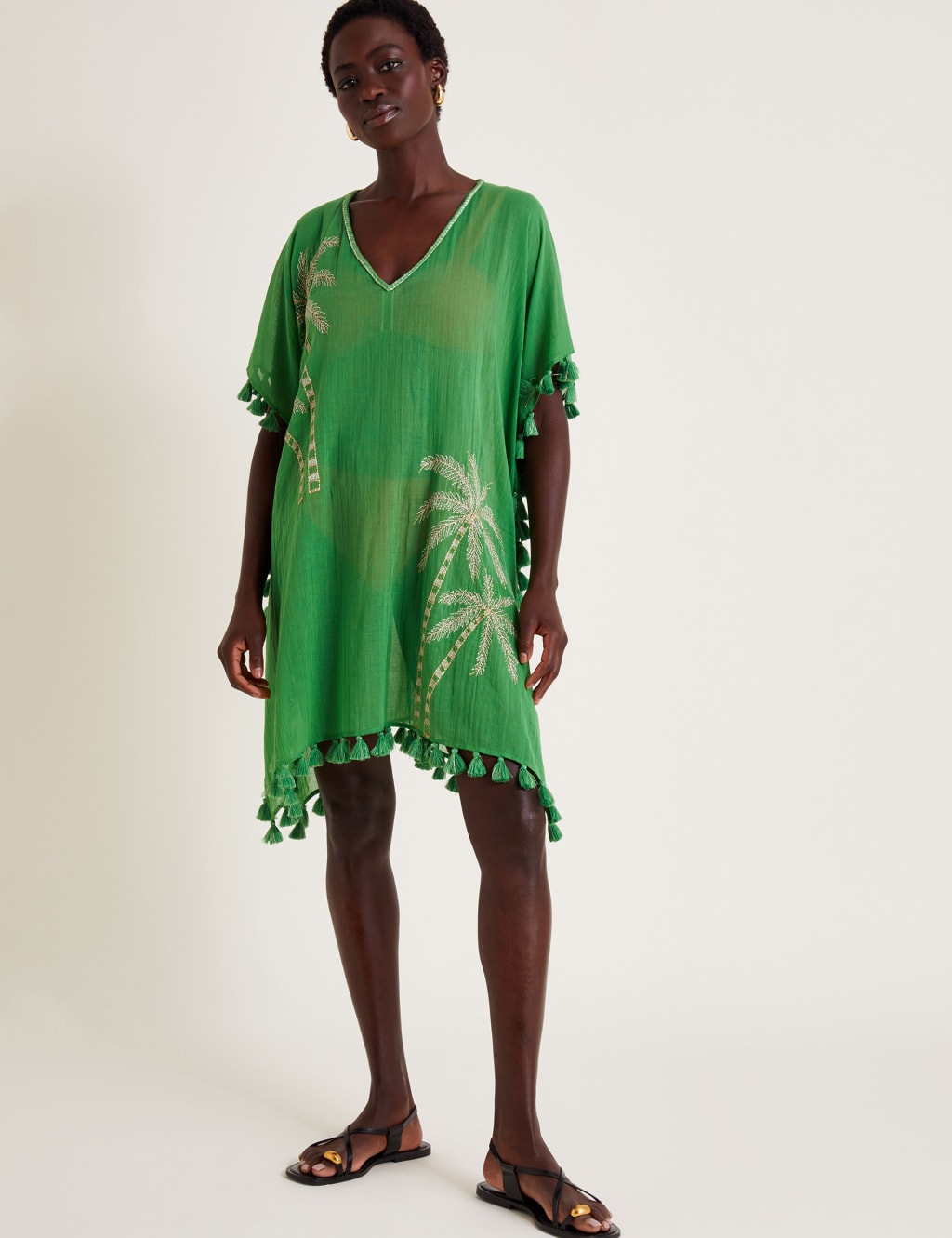 Embroidered beach kaftan shop