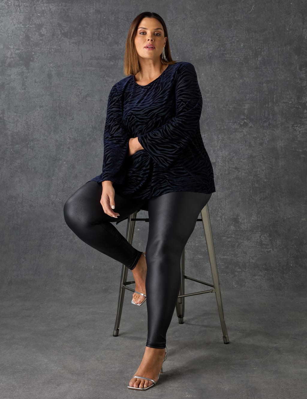 Velvet Devoré Asymmetric Top 2 of 7