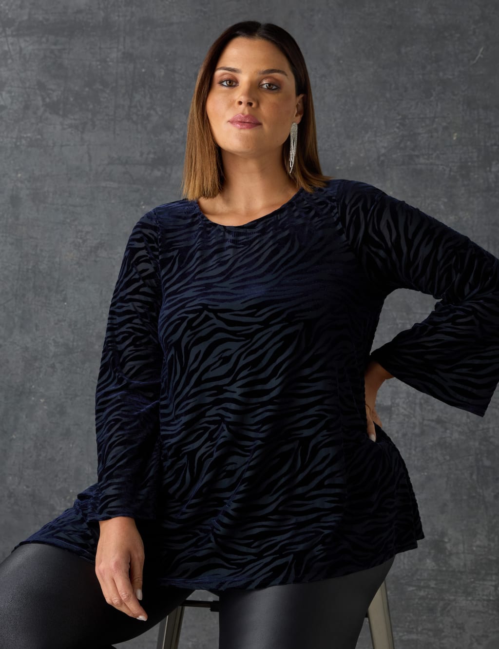 Velvet Devoré Asymmetric Top 4 of 7