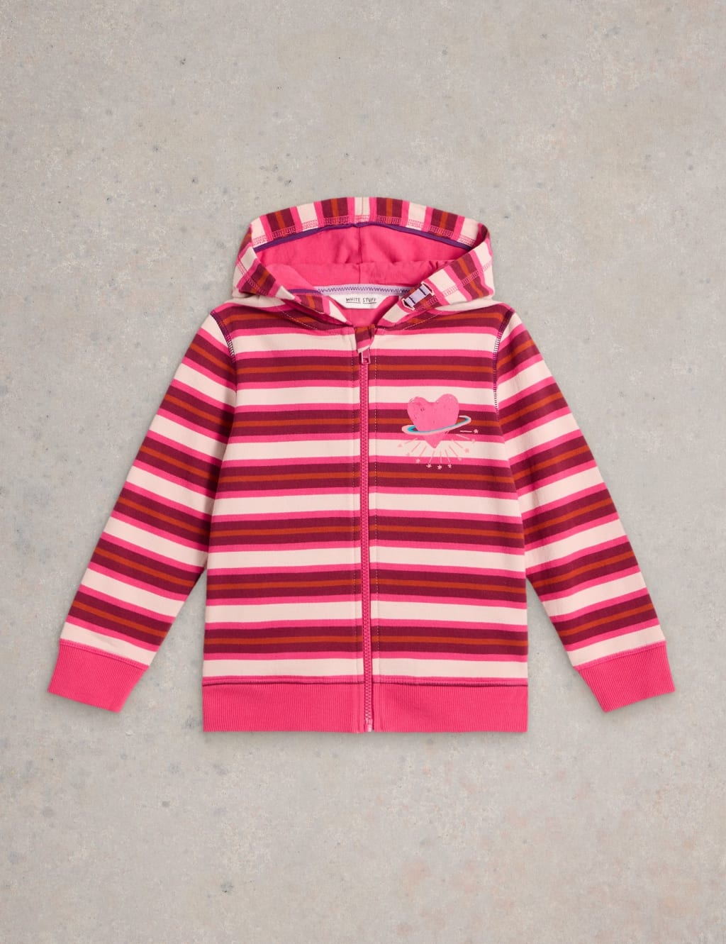 Pink and white striped hoodie cheap