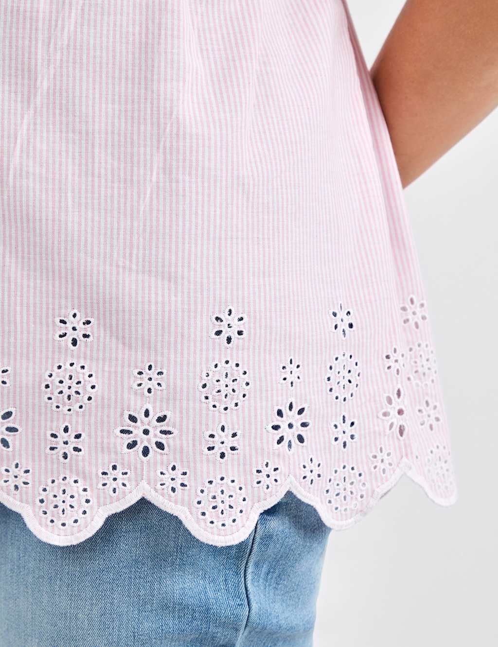 Maternity Pure Cotton Striped V-Neck Top 4 of 4