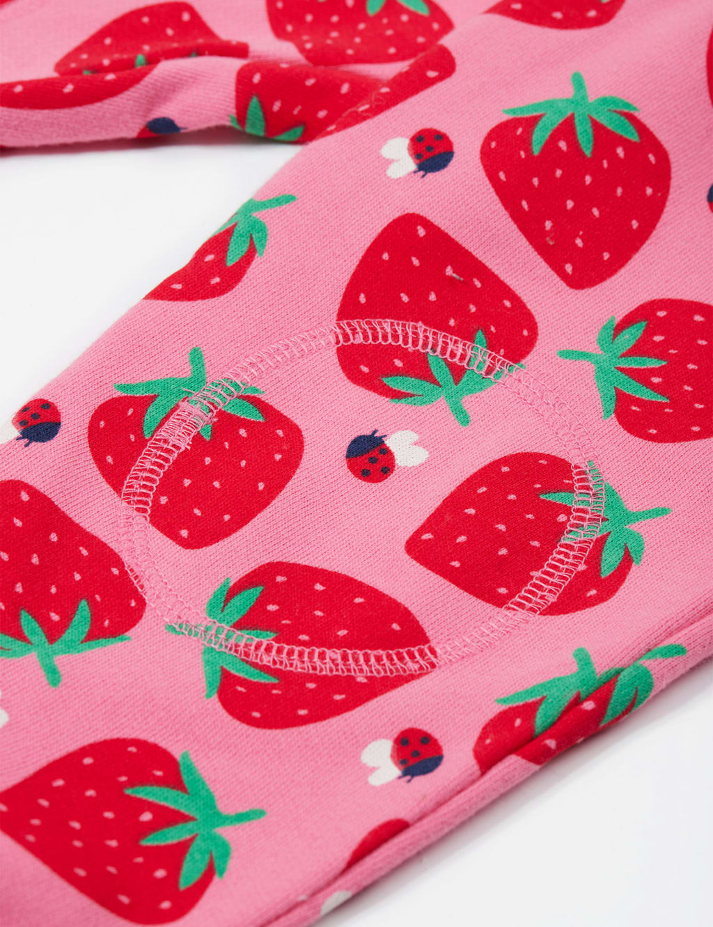 Pure Cotton Strawberry Joggers (0-5 Yrs) 2 of 4