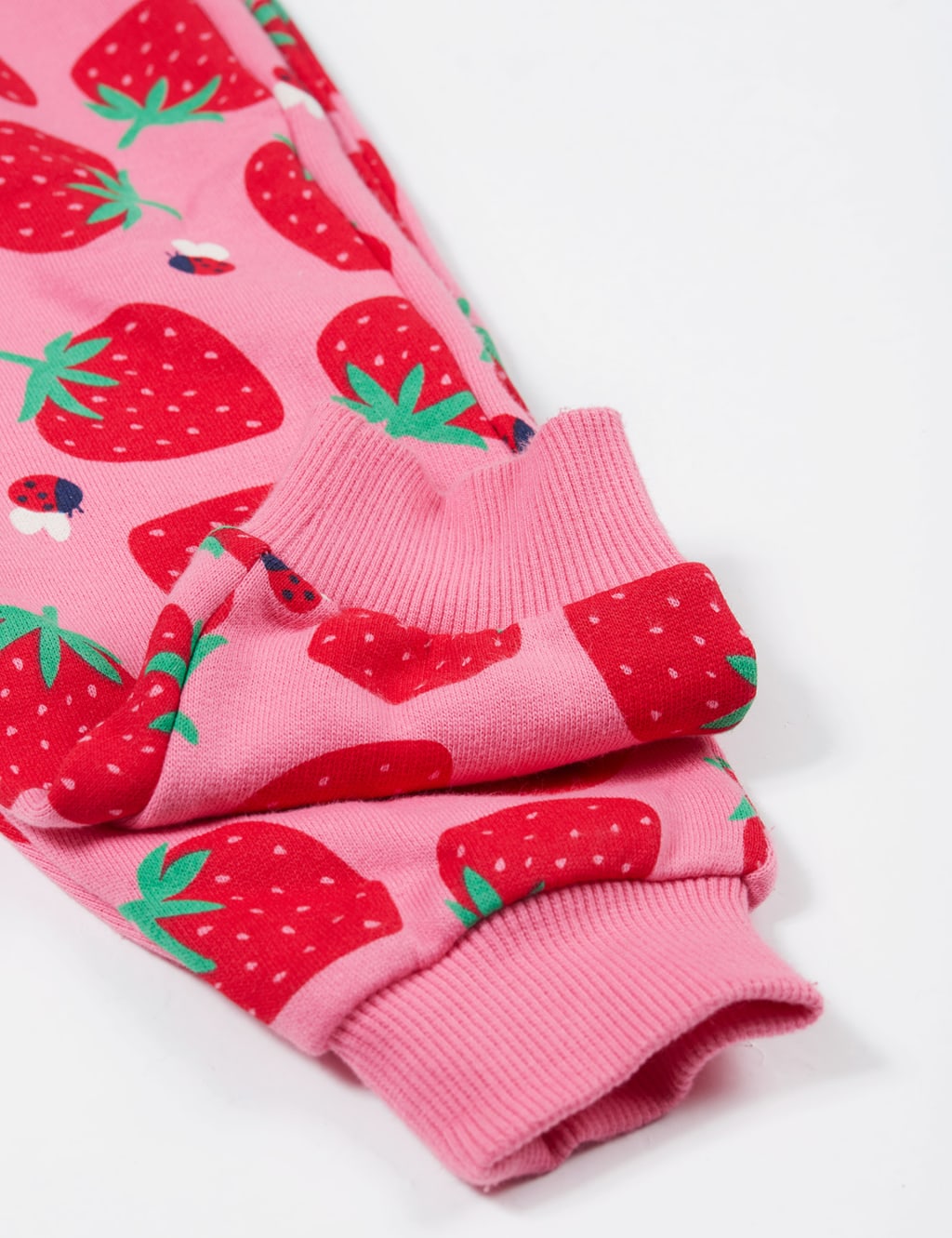 Pure Cotton Strawberry Joggers (0-5 Yrs) 4 of 4