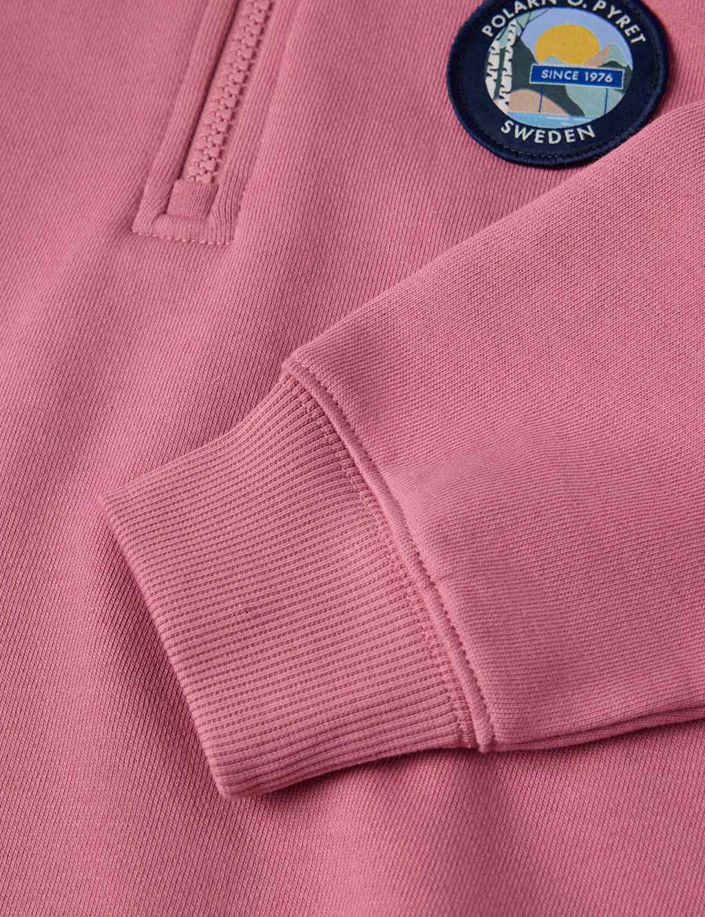 Pure Cotton Half Zip Sweatshirt (1-10 Yrs) 2 of 3