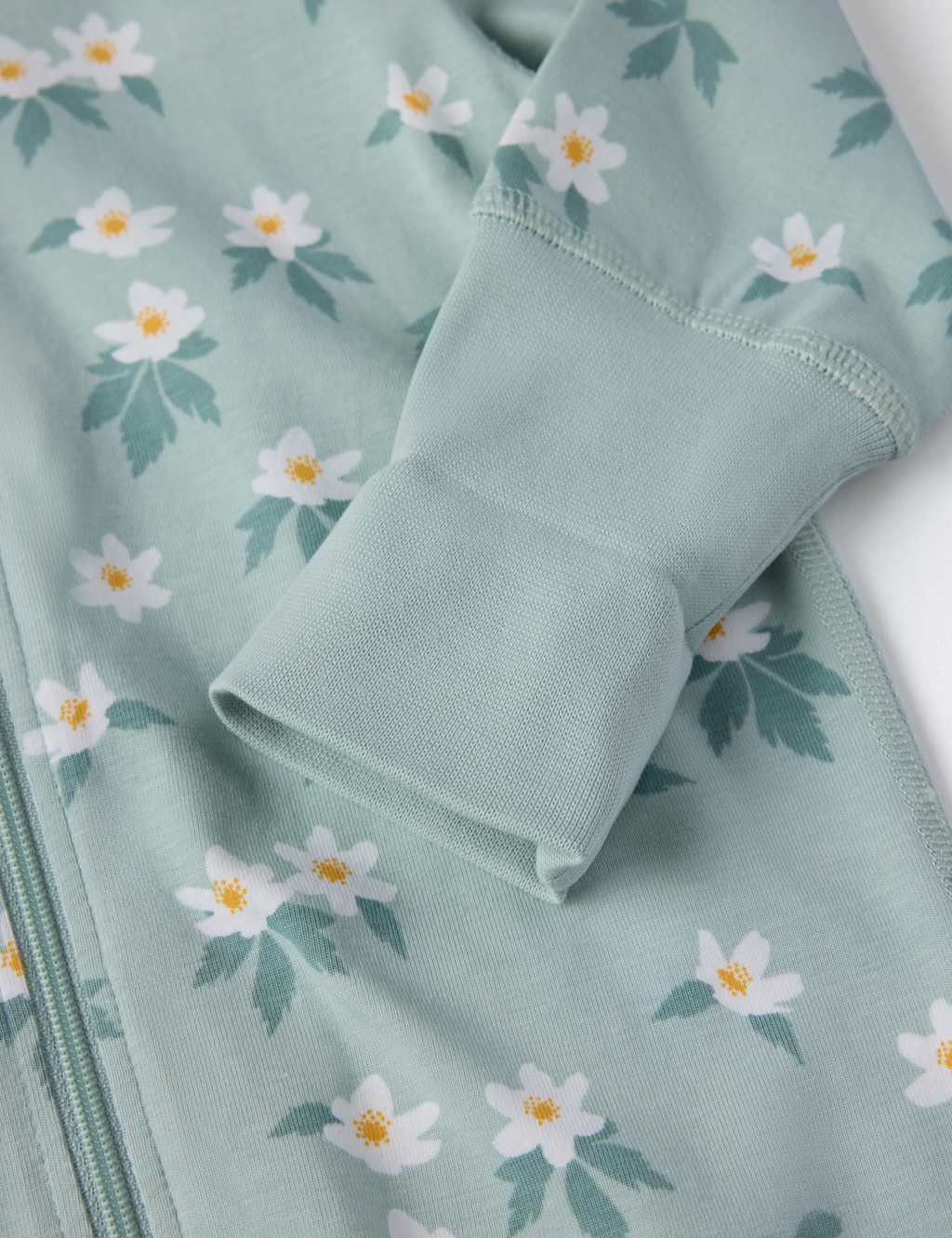 Cotton Rich Floral Sleepsuit (0-4 Yrs) 3 of 3