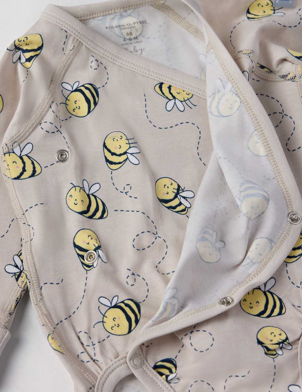Cotton Rich Bee Bodysuit (1-6 Mths) 3 of 4