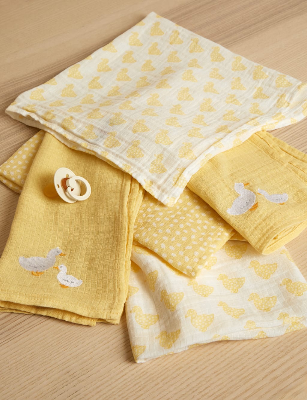 5pk Pure Cotton Duck Muslin Squares 5 of 5