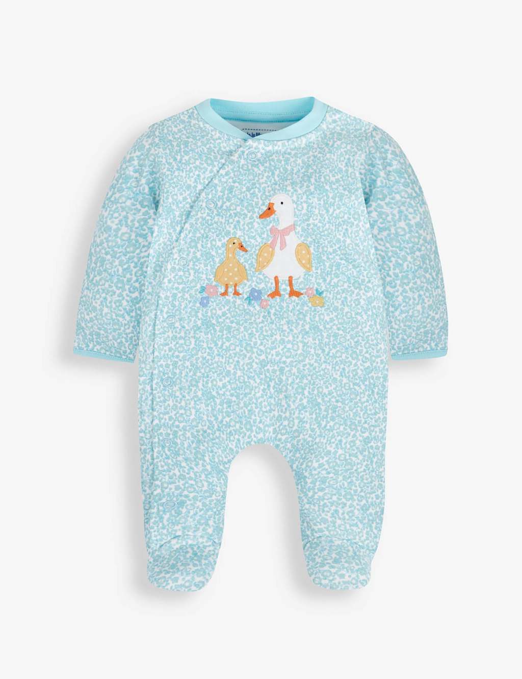 Pure Cotton Duck Sleepsuit (0-12 Mths) 4 of 4