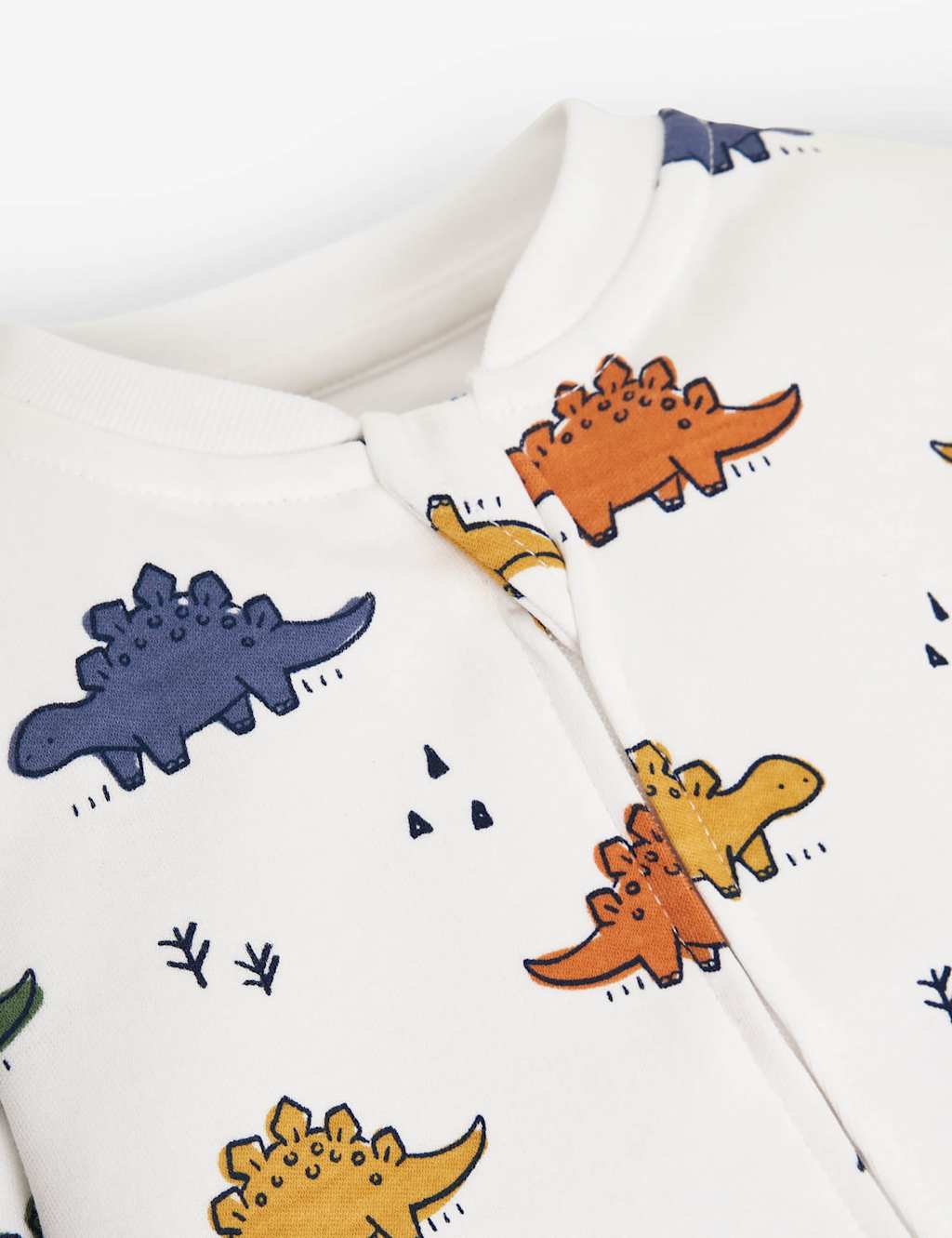 Pure Cotton Dinosaur Print Sleepsuit (0-18 Mths) 5 of 5