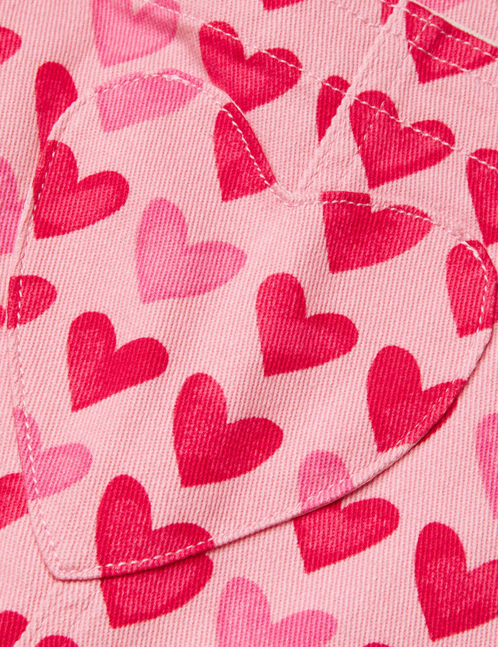 Cotton Rich Heart Print Dungarees (3-13 Yrs) 2 of 3