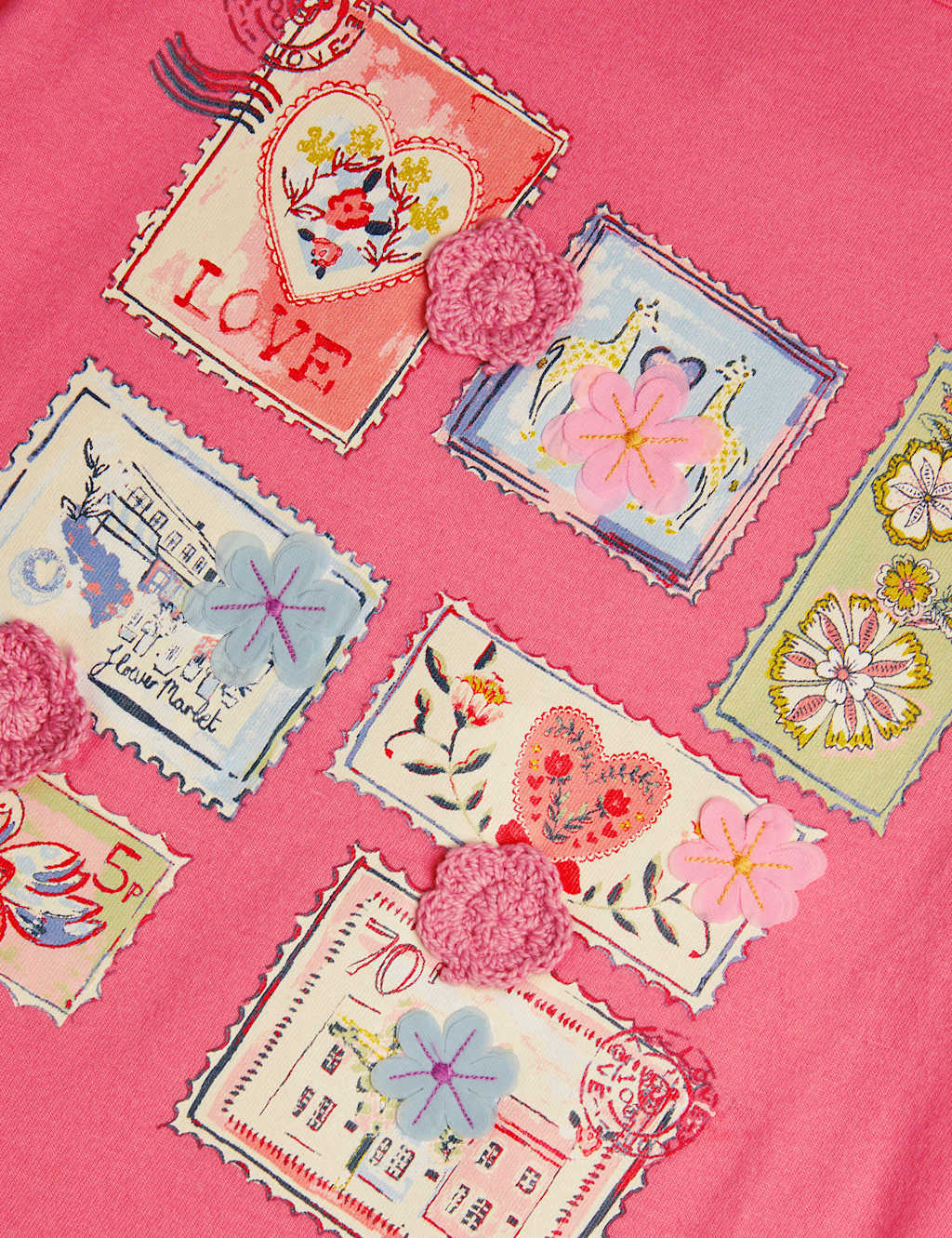 Stamp Print Ruffle T-Shirt (3-12 Yrs) 4 of 4