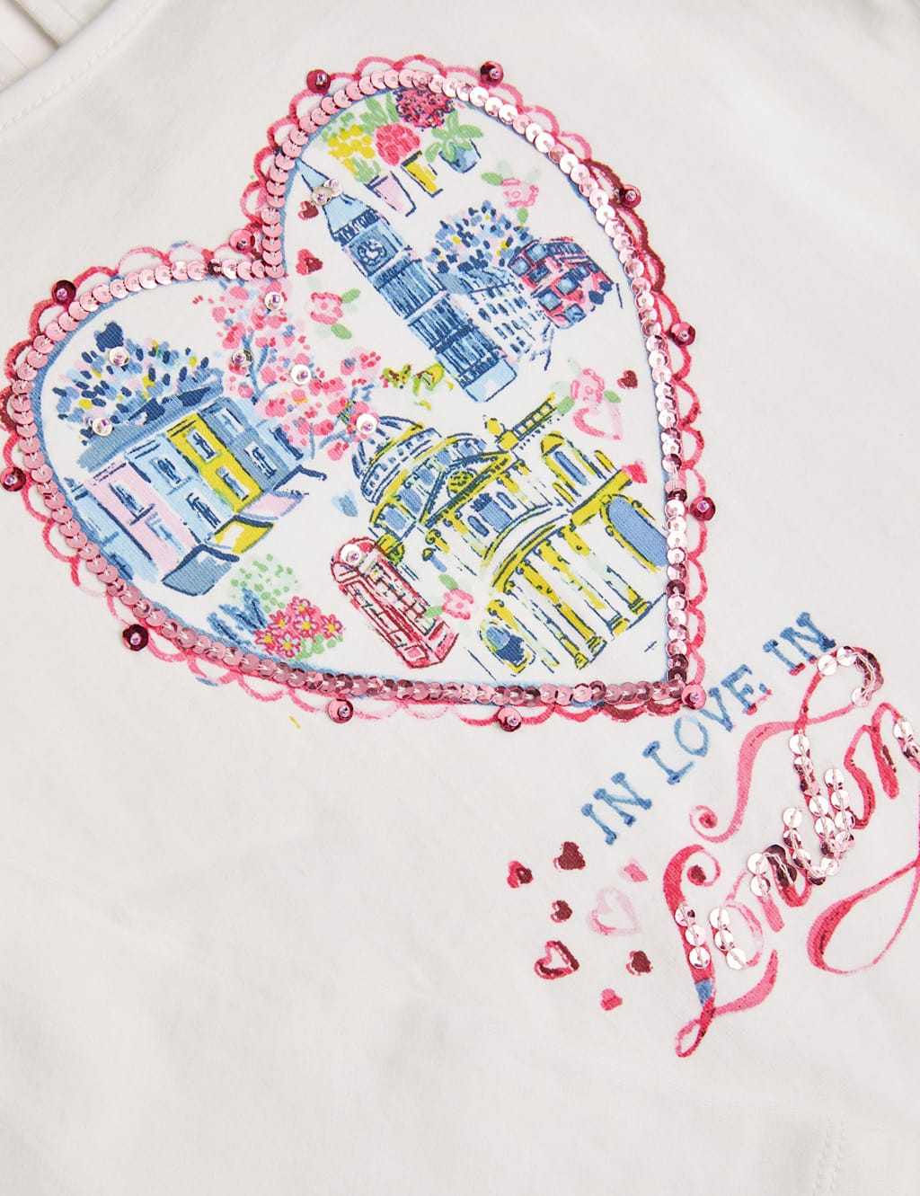 Pure Cotton London Graphic Frill Top (3-13 Yrs) 3 of 4