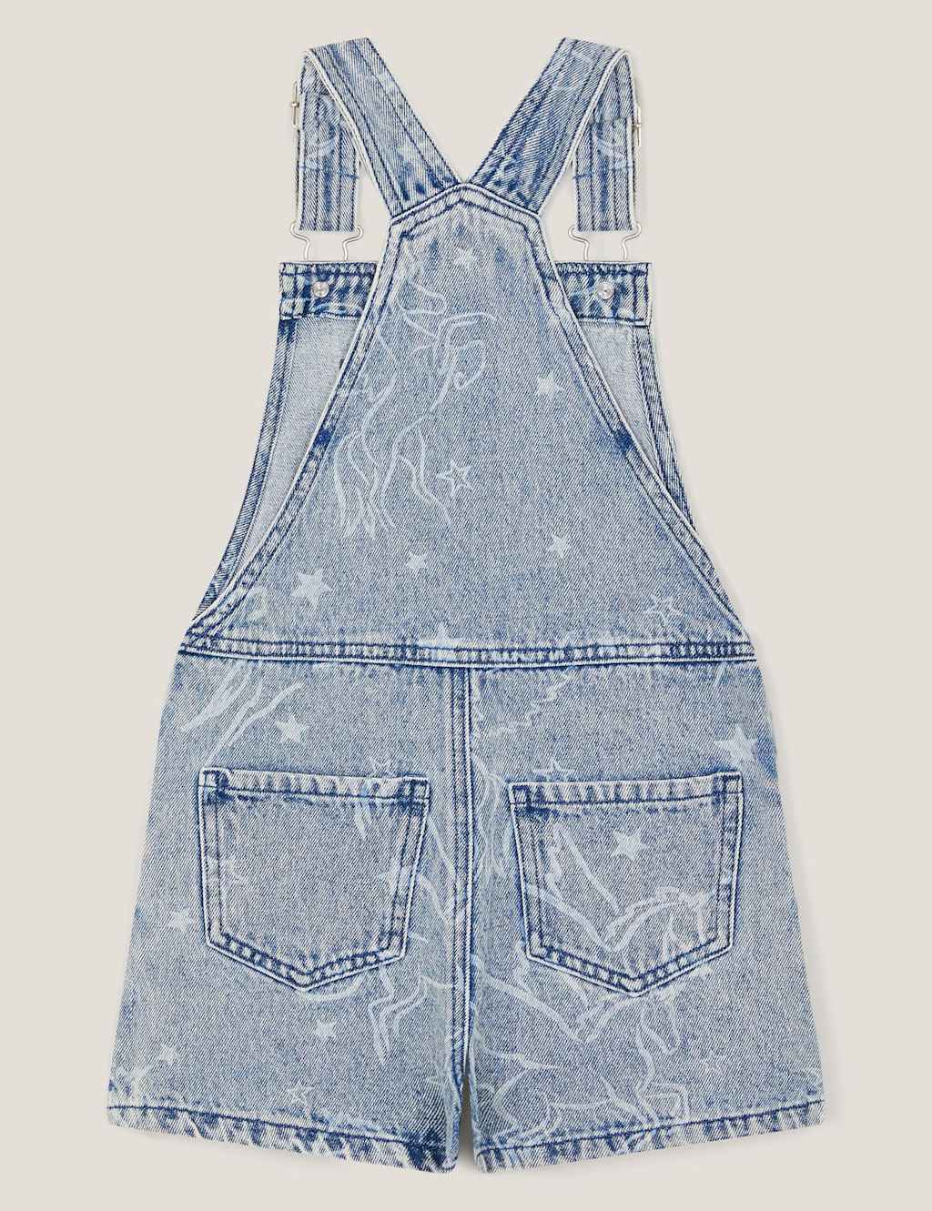 Denim Unicorn Dungarees (3-13 Yrs) 3 of 3