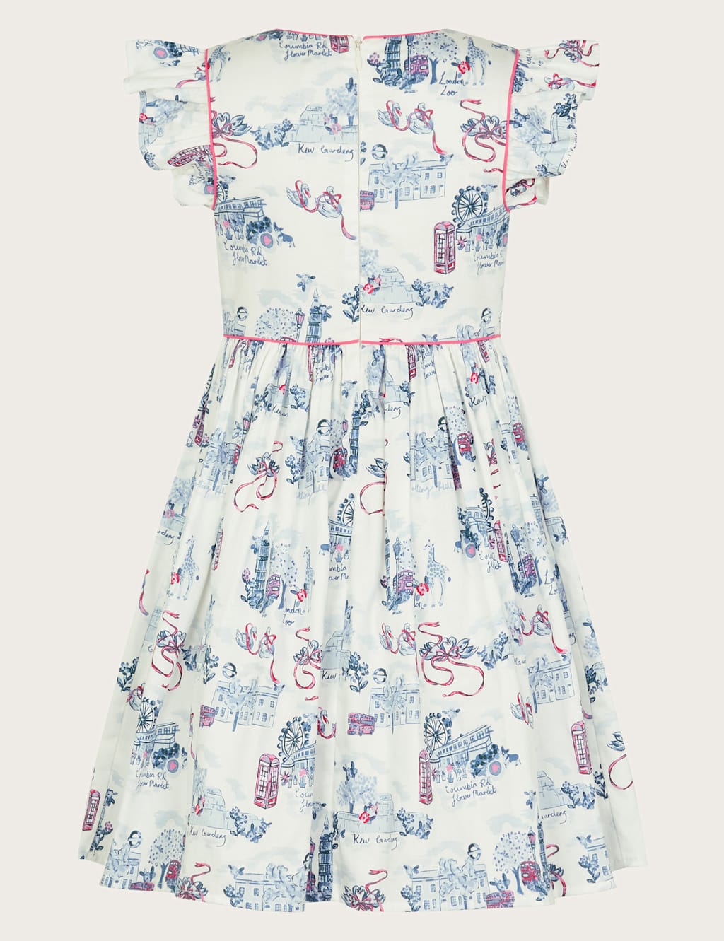 Cotton Rich London Print Frill Dress (3-13 Yrs) 2 of 4