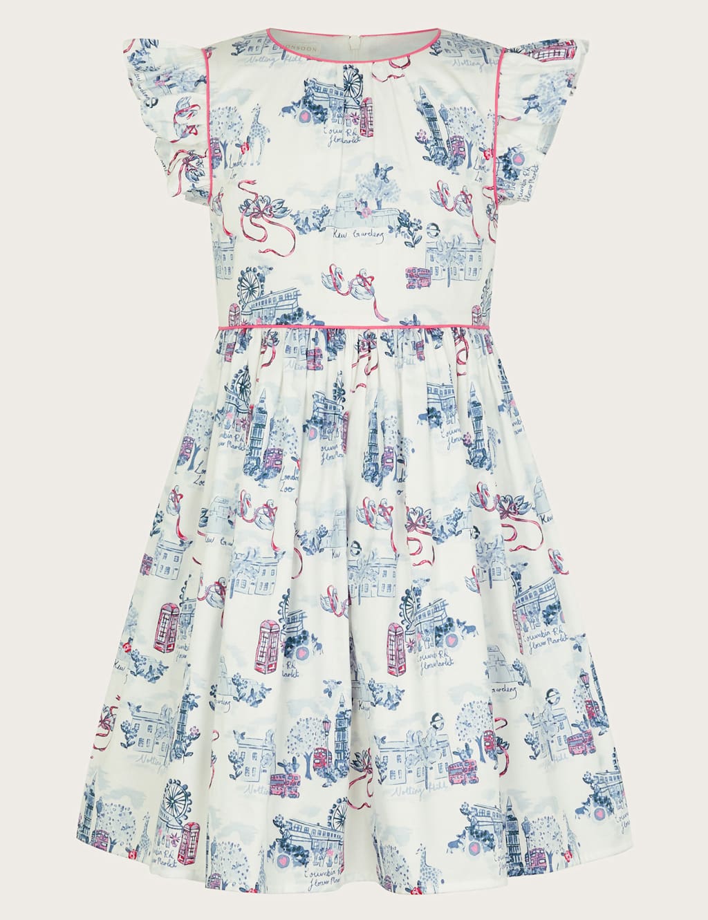 Cotton Rich London Print Frill Dress (3-13 Yrs) 3 of 4