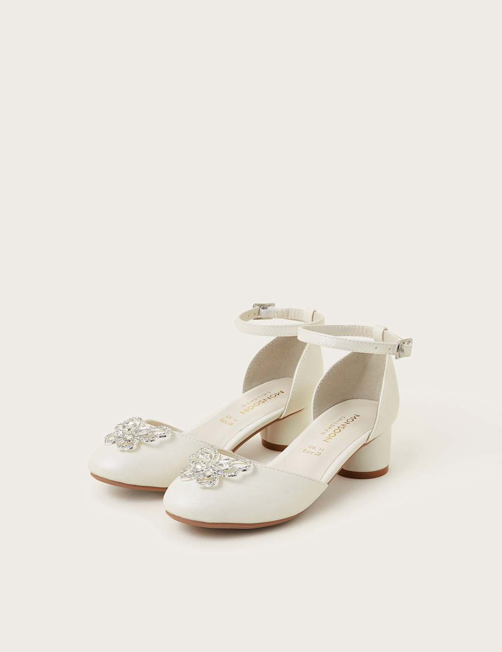 Kids' Gemstone Butterfly Heeled Sandals (4 Small - 3 Large) 3 of 3