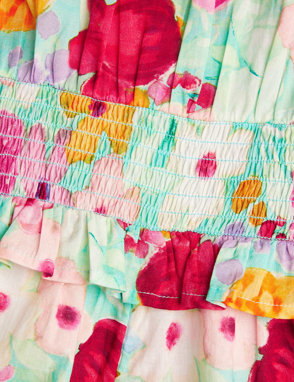 Pure Cotton Floral Playsuit (3-13 Yrs) 3 of 3