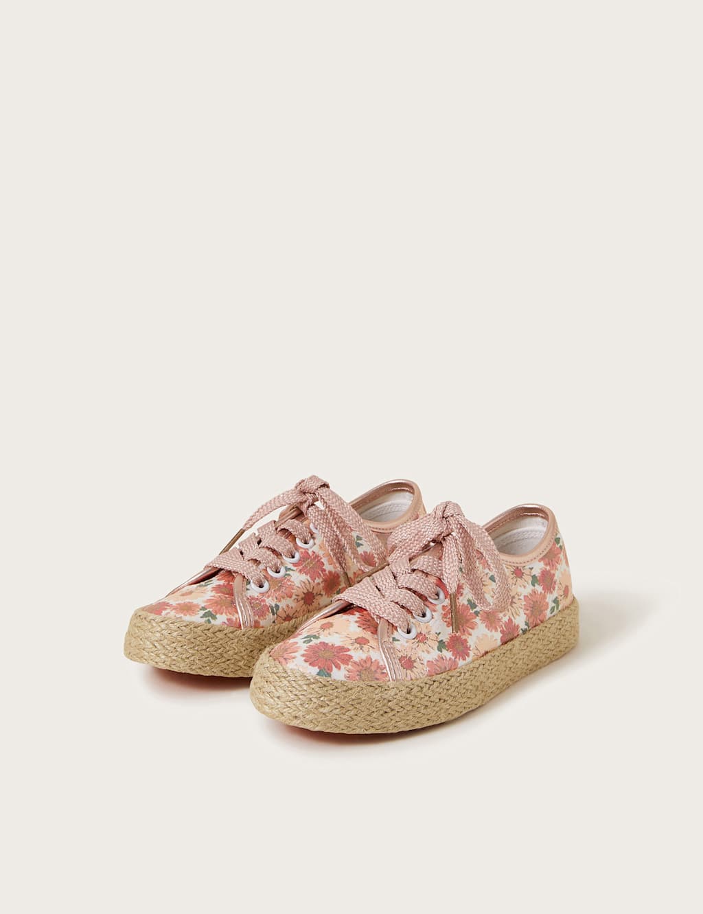 Kids' Floral Espadrille Trainers (4 Small - 3 Large) 2 of 3