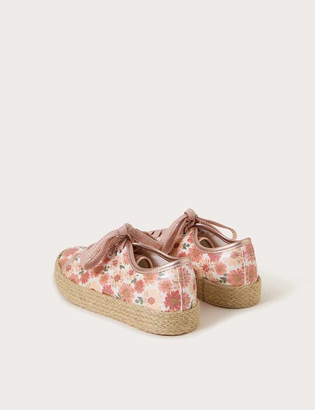 Kids' Floral Espadrille Trainers (4 Small - 3 Large) 3 of 3