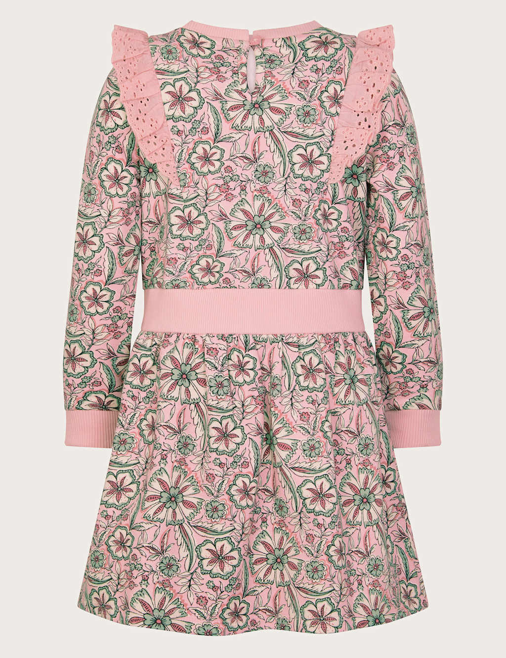 Pure Cotton Floral Broderie Frill Dress (3-13 Yrs) 2 of 3