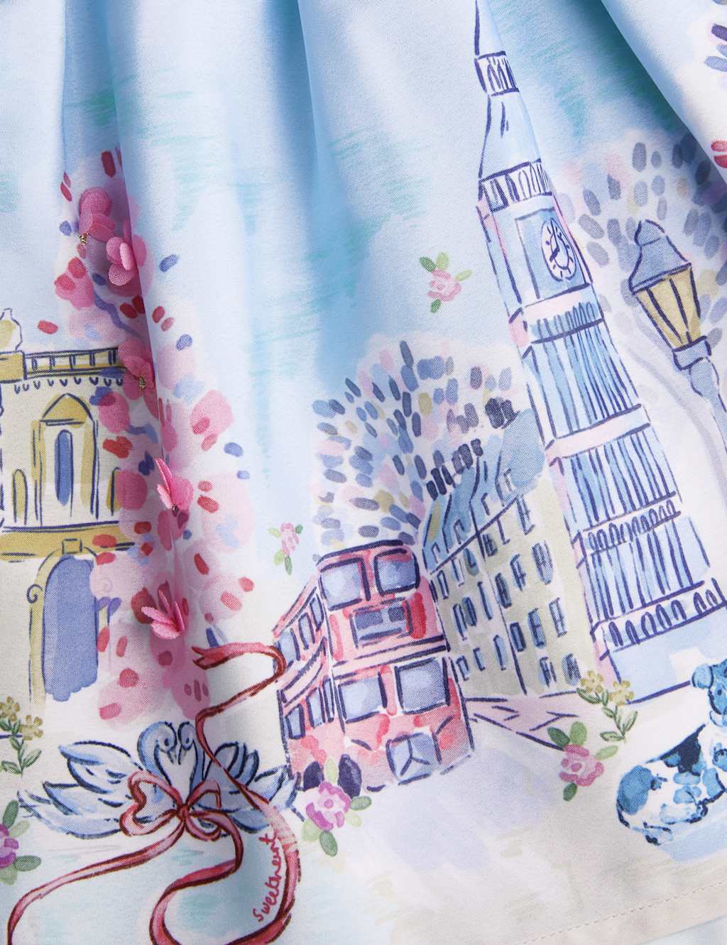 London Print Bow Skirt (3-13 Yrs) 3 of 3