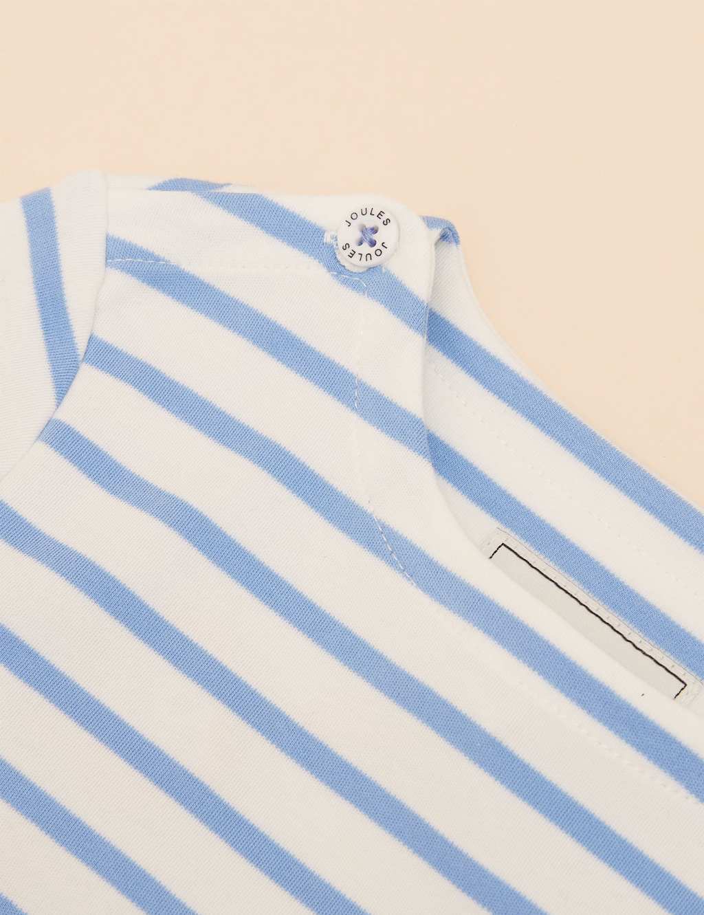 Pure Cotton Striped Button Detail Top 3 of 4