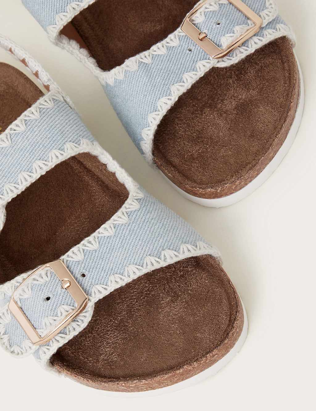 Kids' Denim Buckle Sliders (7 Small - 4 Large) 3 of 3