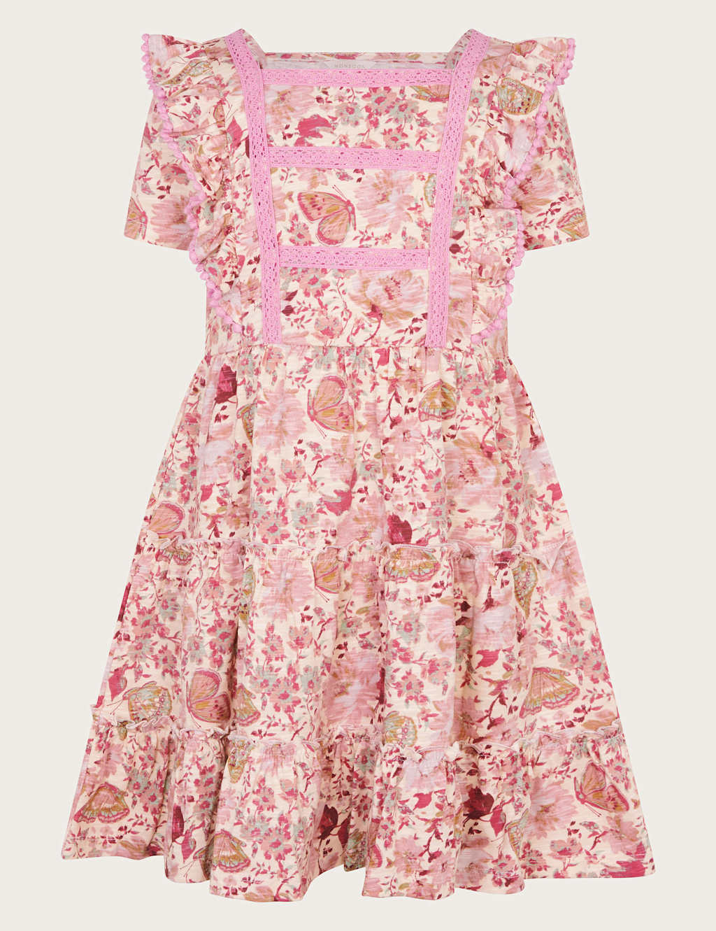 Jersey Floral Butterfly Dress (3-13 Yrs) 3 of 4